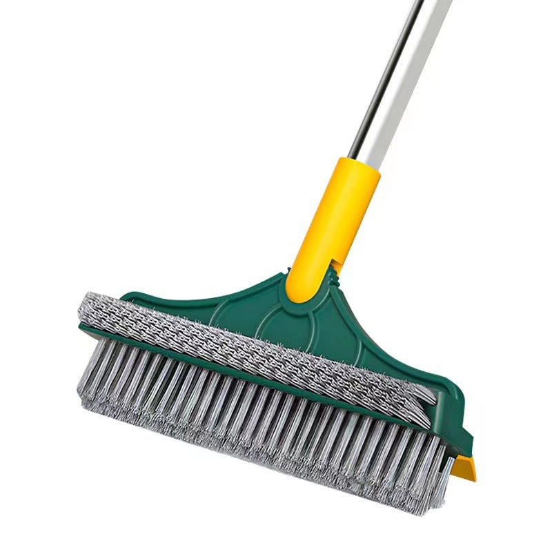 🧼 Cepillo de Limpieza Ajustable con Mango Largo y Cerdas Enfocadas más Limpiador de Vidrio Incorporado