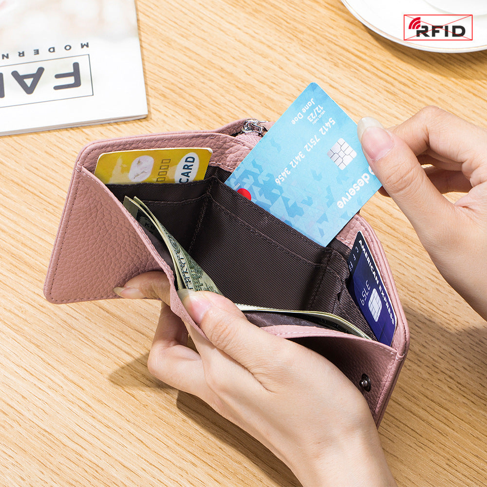 👛✨ Billetera Compacta con Protección RFID – Seguridad y estilo en tu bolsillo ✨