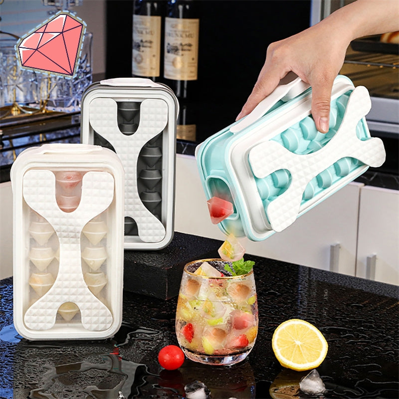 🧊✨ Molde de Cubitos de Hielo 2 en 1 con Botella – Más práctico, más higiénico, más moderno ✨🥤