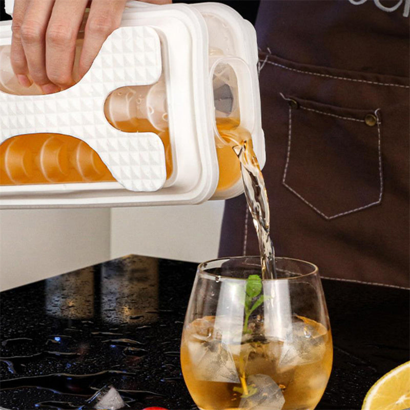 🧊✨ Molde de Cubitos de Hielo 2 en 1 con Botella – Más práctico, más higiénico, más moderno ✨🥤