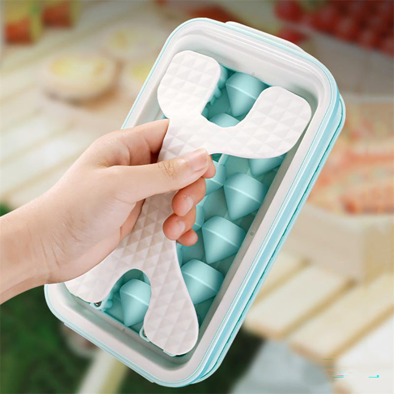 🧊✨ Molde de Cubitos de Hielo 2 en 1 con Botella – Más práctico, más higiénico, más moderno ✨🥤